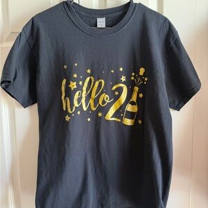 Kids Black and Gold Graphic T-Shirt